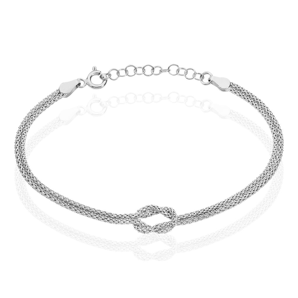 FIROUZ Damen Armband Silber 925 Knoten, Armband ohne Stein