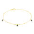 TALILA 1 Damen Armband Gold 375 (9 Karat) Zirkonia Blau 0,11 ct Kreis