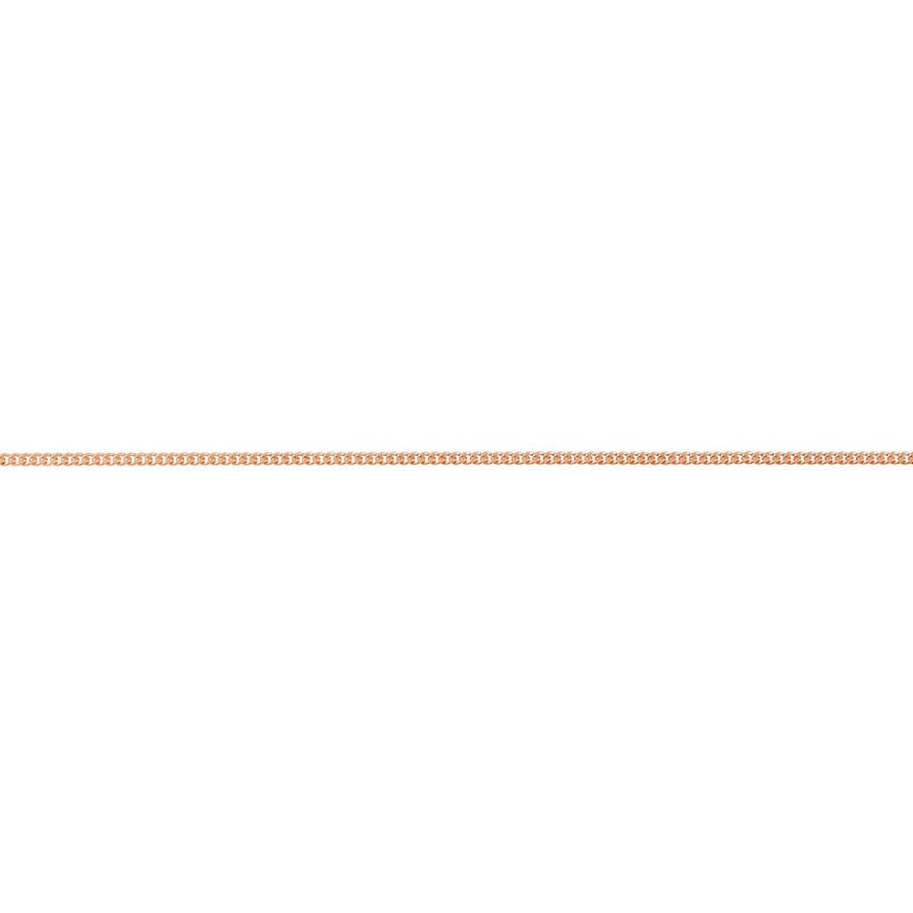 PANZER S 4 Damen Kette Silber rosevergoldet 925 B 1,7 mm, Kette ohne Stein