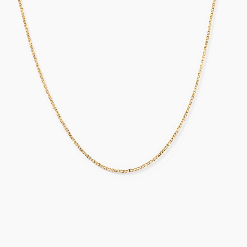 Chaîne Ixia Maille Gourmette Diamantee Or Jaune - Spannringe Damen | OROVIVO