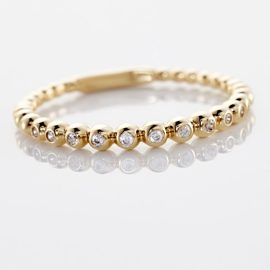 Damen Ring Gold 375 Zirkonia Memo - Eheringe mit Stein Damen | OROVIVO