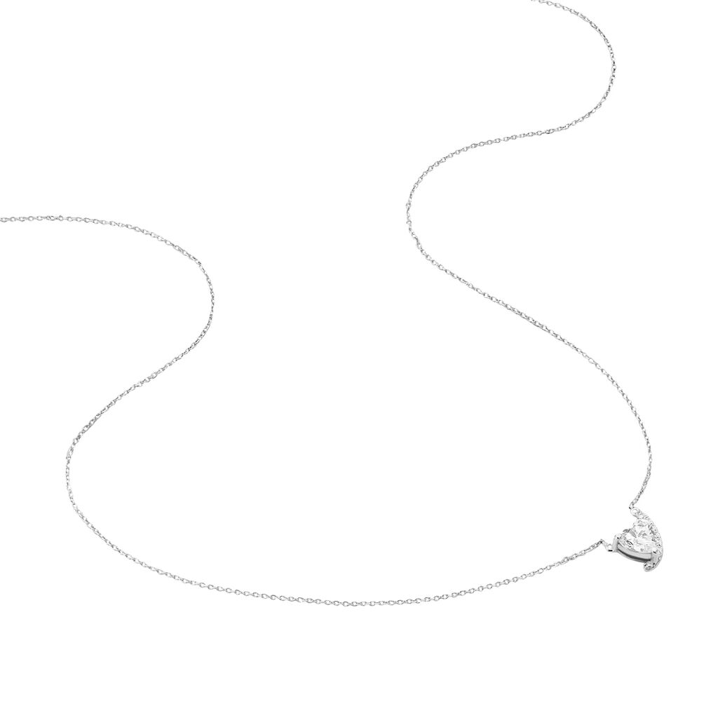 Collier Anusha Or Blanc Oxyde De Zirconium - Spannringe Damen | OROVIVO