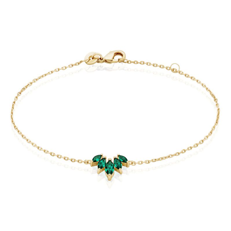 Bracelet Amazonia Plaqué Or Jaune Oxyde De Zirconium - Spannringe Damen | OROVIVO