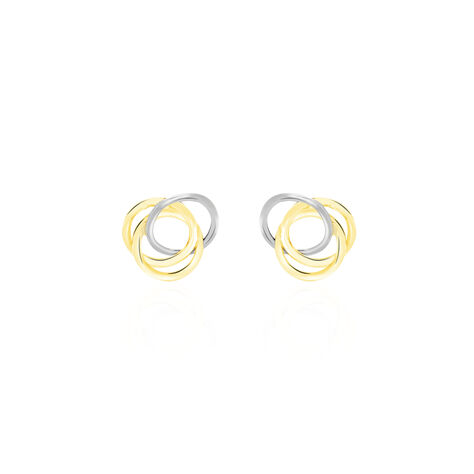 Damen Ohrstecker Gold 375 Bicolor  - Ohrstecker Damen | OROVIVO