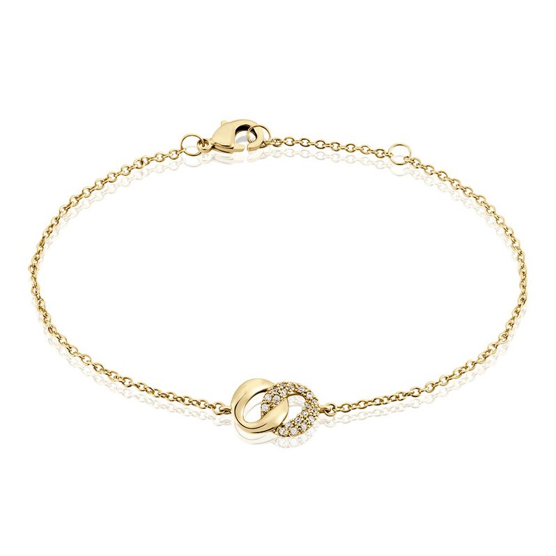 Bracelet Plaqué Or Jaune Amato Oxydes De Zirconium - Spannringe Damen | OROVIVO