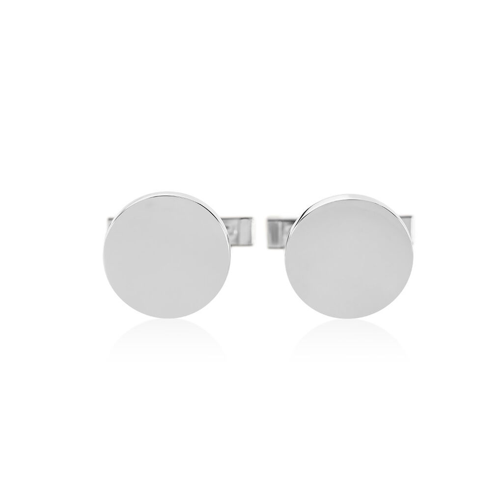 Herren Manschettenknöpfe Silber 925 Geometrisch Liam 3,2cm - Schmuck mit Stein Herren | OROVIVO