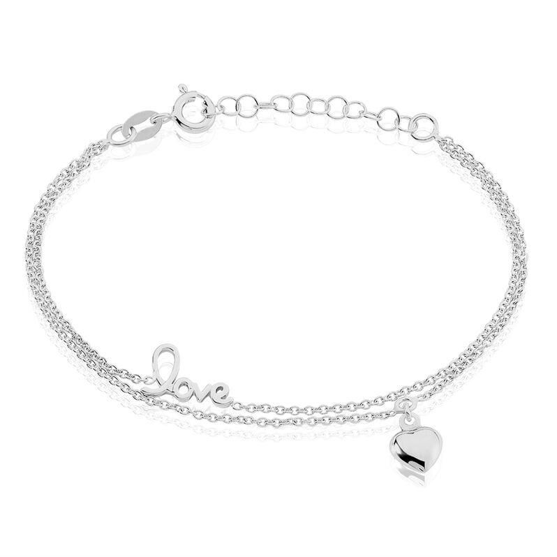 Bracelet Milvia Argent Blanc - Spannringe Damen | OROVIVO