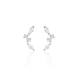 Damen Ohrstecker Weißgold 375 Zirkonia - Ohrringe Damen | OROVIVO
