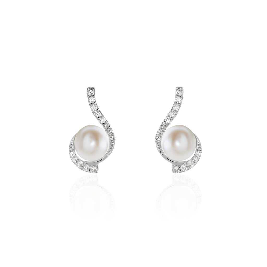 Boucles D'oreilles Or Perle De Culture - Spannringe Damen | OROVIVO