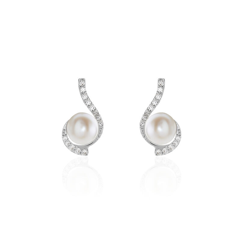 Boucles D'oreilles Or Perle De Culture - Spannringe Damen | OROVIVO