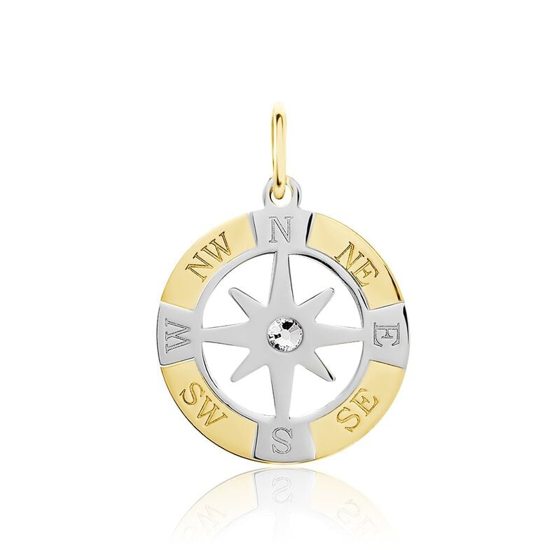 Pendentif Demyan Or Bicolore Oxyde De Zirconium - Spannringe Herren | OROVIVO