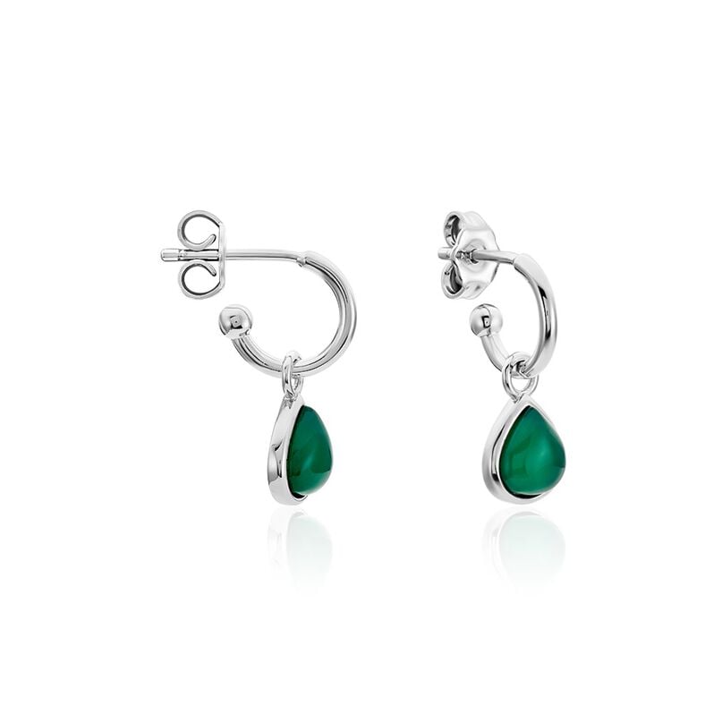 Créoles Tao Argent Weiss Onyx - Spannringe Damen | OROVIVO