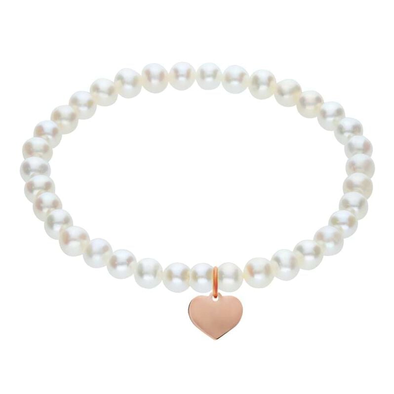 Bracciale Mon Petit Oro Rosa Perla D'Acqua Dolce - Spannringe Kinder | OROVIVO