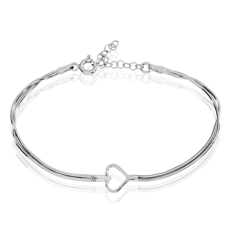 Bracelet Agniela Argent Blanc - Spannringe Damen | OROVIVO