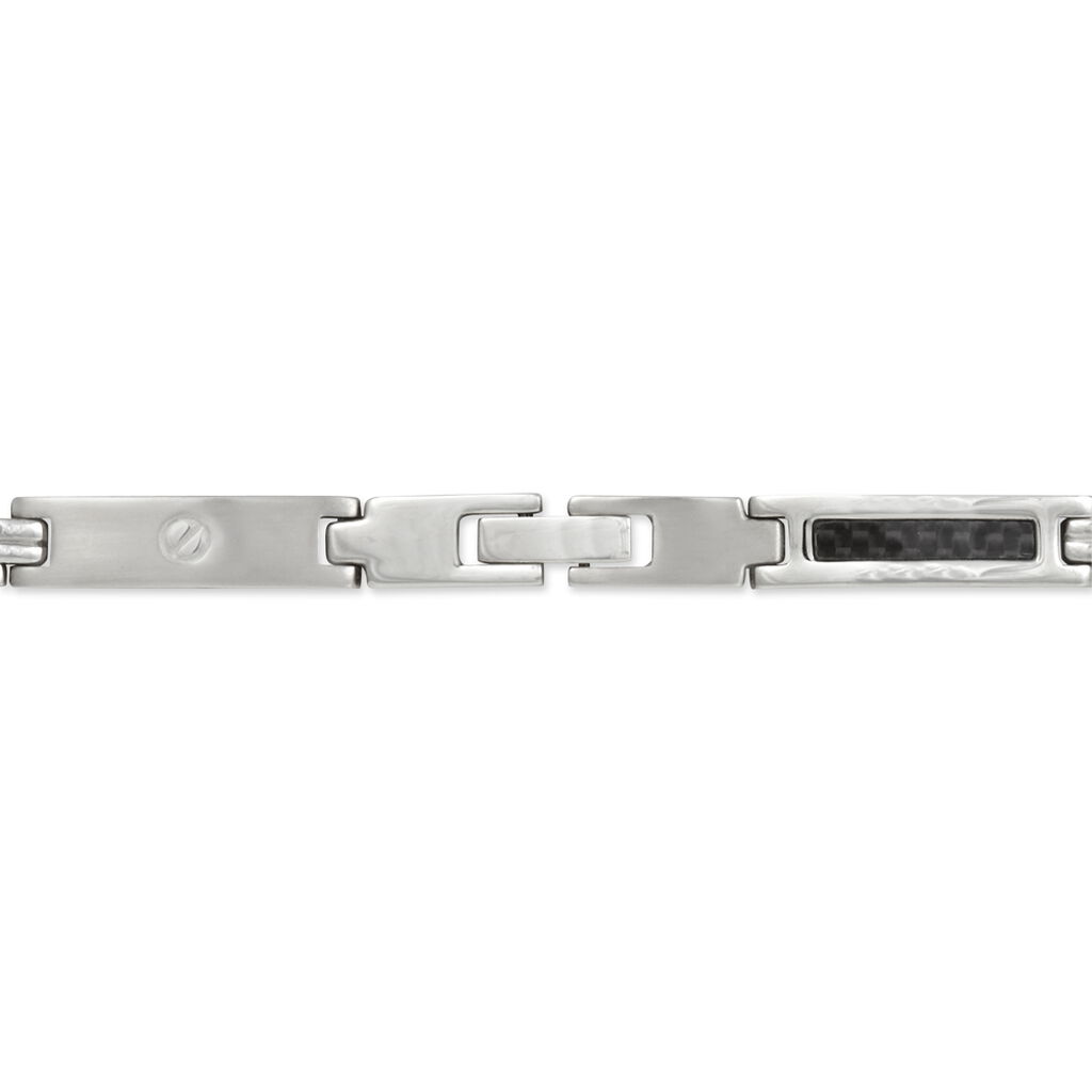 Herren Lederarmband Edelstahl Schwarz - Armbänder Herren | OROVIVO