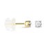 Illusion Damen Ohrstecker Gold 375 (9 Karat) Diamant Wei&szlig; 0,08 ct Viereck