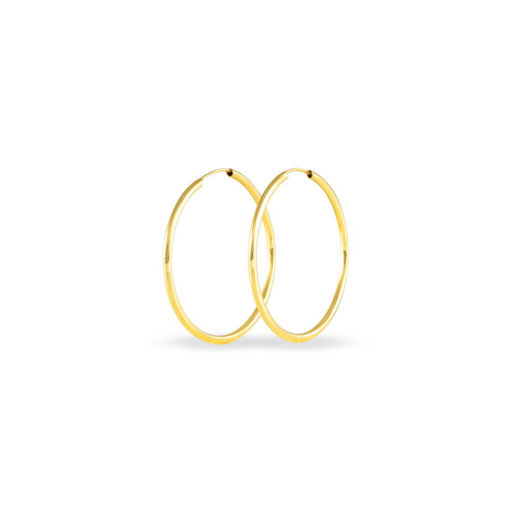 VALENCINA FLEXIBEL Damen Creolen Gold 375 (9 Karat) B 1,6 mm