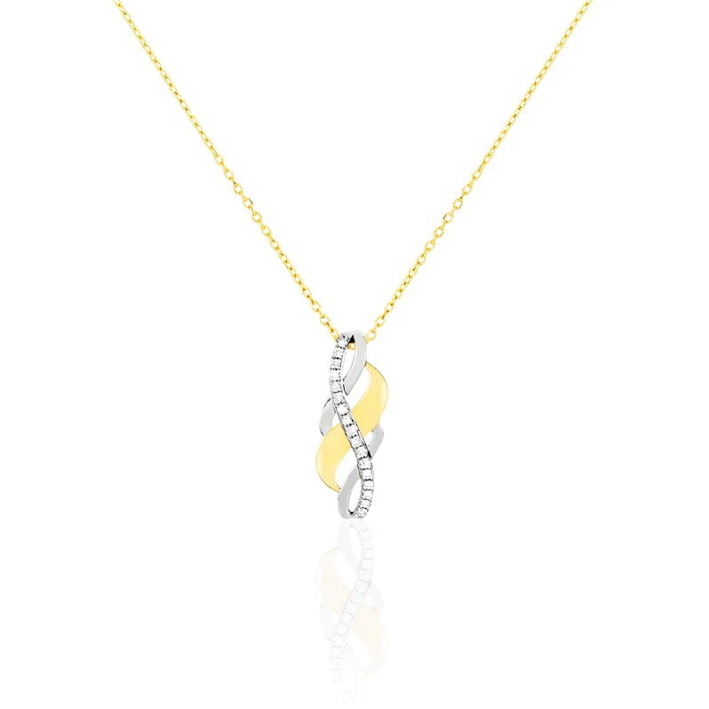 Collier Helène Or Bicolore Et Diamant - Spannringe Damen | OROVIVO