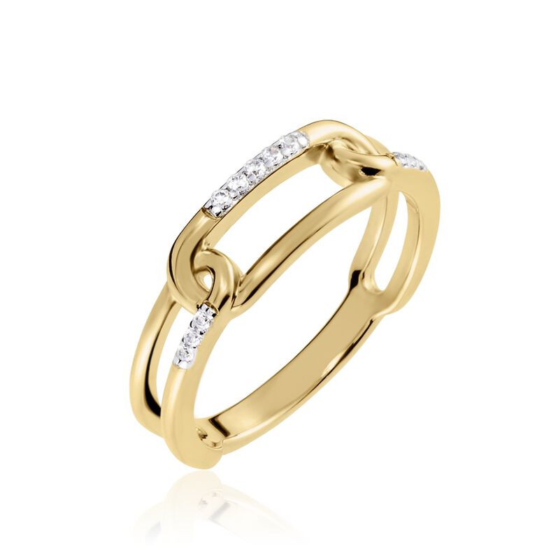 Bague Plaqué Or Mietta Oxydes De Zirconium - Spannringe Damen | OROVIVO