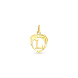 Anhänger Gold 375 Buchstabe L Herz - Herzanhänger Damen | OROVIVO