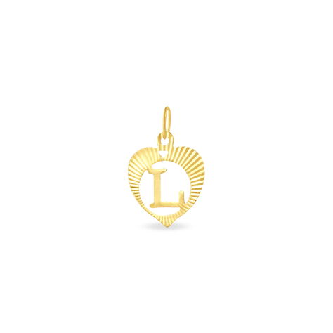 Anhänger Gold 375 Buchstabe L Herz - Schmuckanhänger Damen | OROVIVO