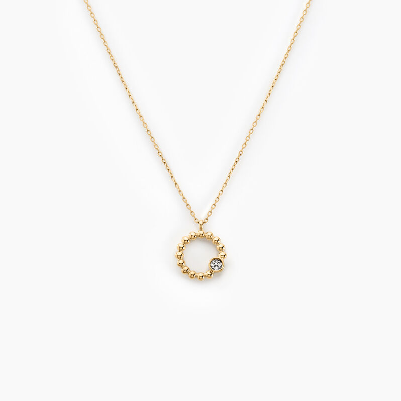 Collier Lazzaro Or Jaune Diamant - Spannringe Damen | OROVIVO