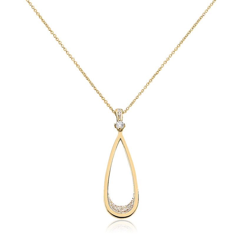 Collier Yllana Plaque Or Jaune Oxyde De Zirconium - Spannringe Damen | OROVIVO