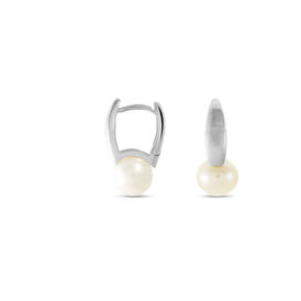 Damen Creolen Silber 925 Zuchtperlen - Creolen Damen | OROVIVO