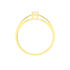 Illusion Damen Ring Gold 375 (9 Karat) Diamant Wei&szlig; 0,08 ct