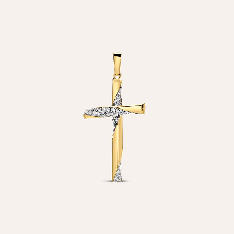 Pendente Crystal Gold Oro Giallo Cristallo - Spannringe Damen | OROVIVO