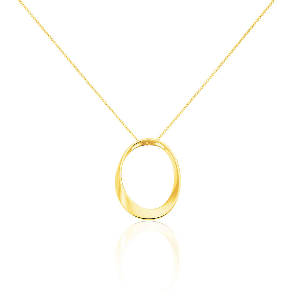 SISSI Damen Collier Silber vergoldet 925 Kreis - Halsketten Damen | OROVIVO