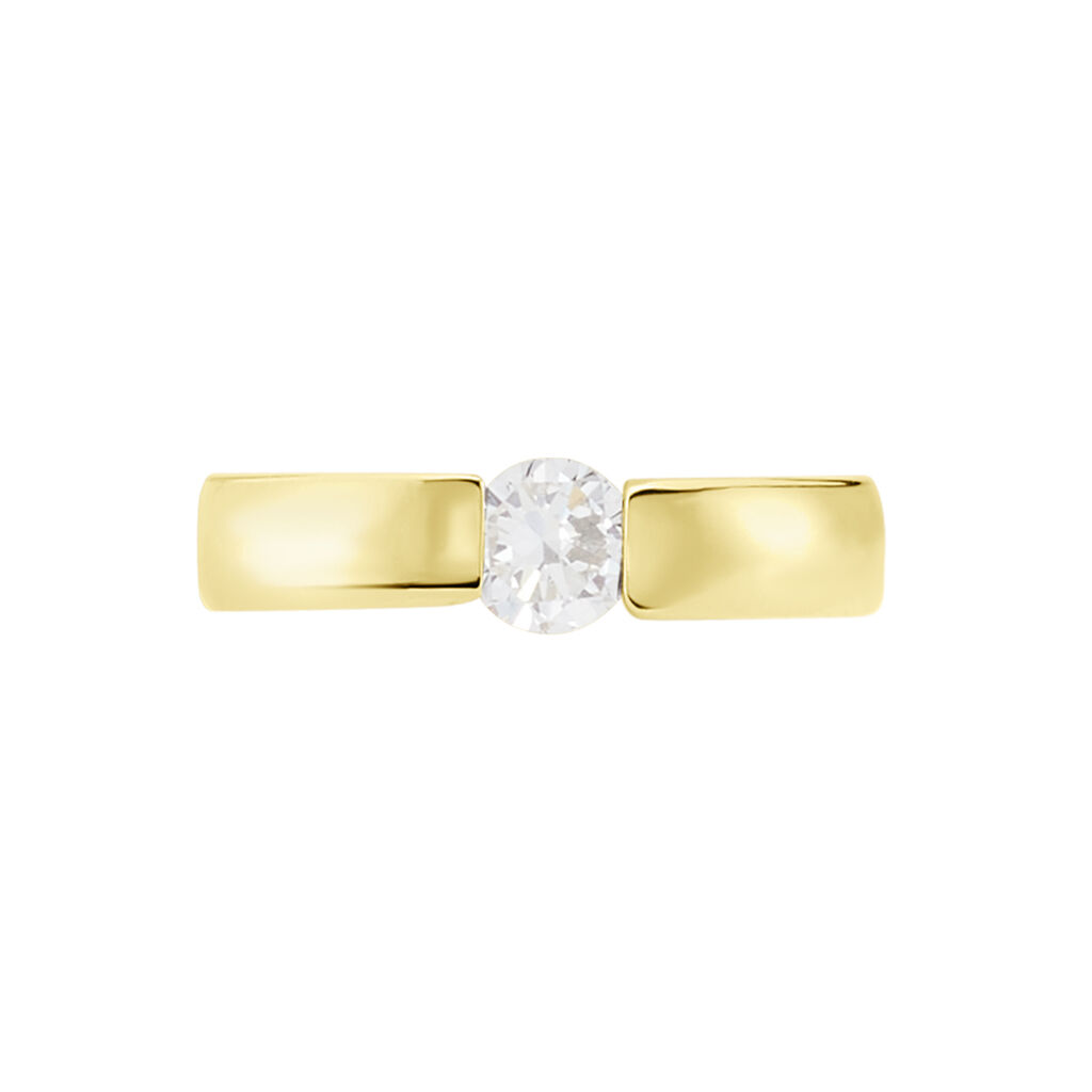 Damen Ring Gold 750 synthetischer Diamant 0,41ct Orchestra  - Verlobungsringe Damen | OROVIVO