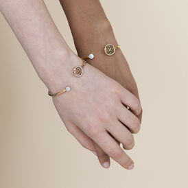 Damenarmband Edelstahl Rosé Vergoldet Kristal - Armreifen Damen | OROVIVO