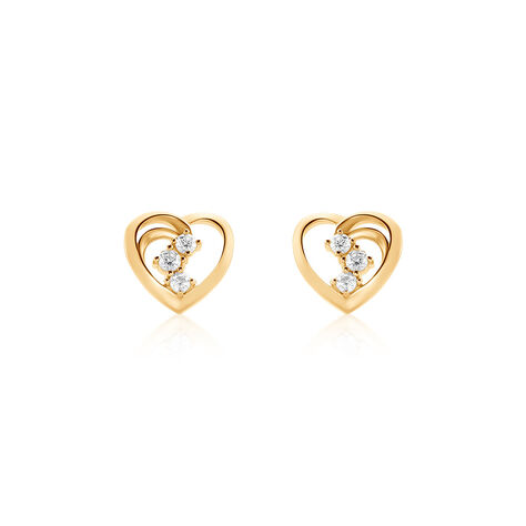Damen Ohrstecker Gold 375 Geometrisch Tricoeur - Sommerschmuck Damen | OROVIVO