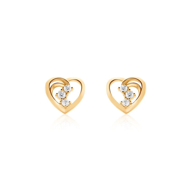 Damen Ohrstecker Gold 375 Geometrisch Tricoeur - Sommerschmuck Damen | OROVIVO