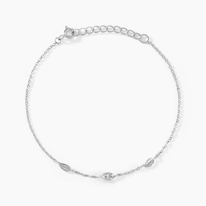Bracelet Gypsie Argent Weiss Oxyde De Zirconium - Spannringe Damen | OROVIVO