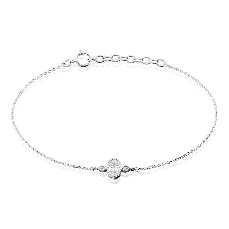 Bracelet Argent Weiss Afonso Oxyde De Zirconium - Spannringe Damen | OROVIVO