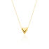 Seraphina Damen Collier Silber vergoldet 925 Herz B 1 mm