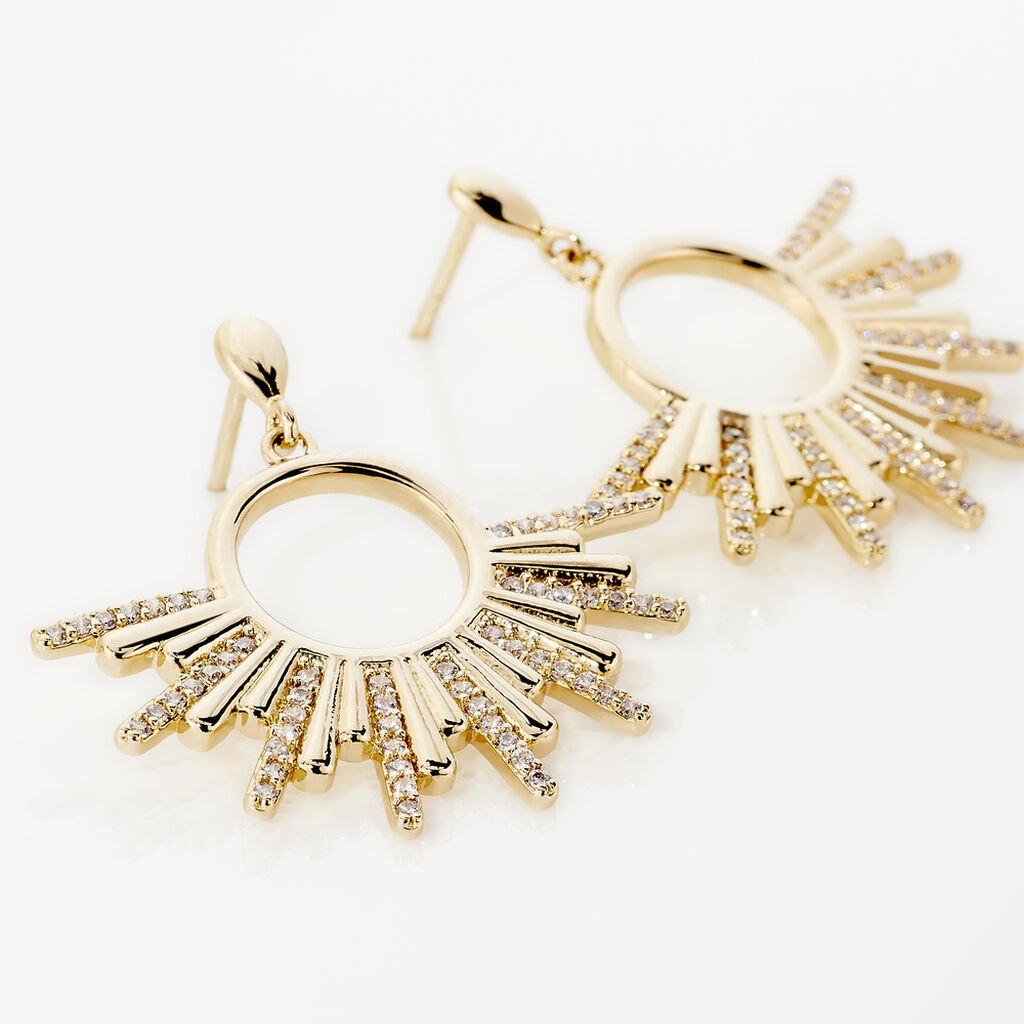 Boucles D'oreilles Plaque Or Adena - Spannringe Damen | OROVIVO