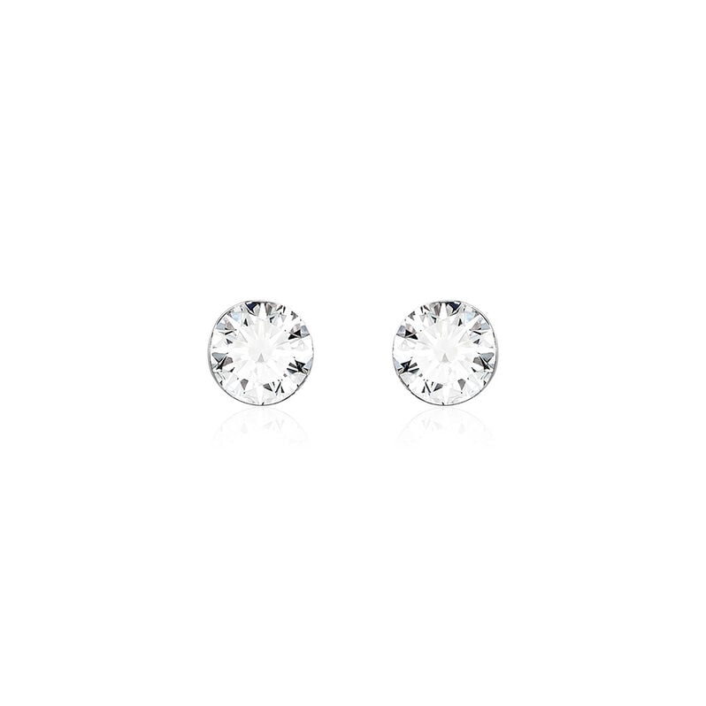 SHANNON Damen Ohrstecker Wei&szlig;gold 585 (14 Karat) Synthetischer Diamant Wei&szlig; 0,51 ct - Ohrstecker Damen | OROVIVO