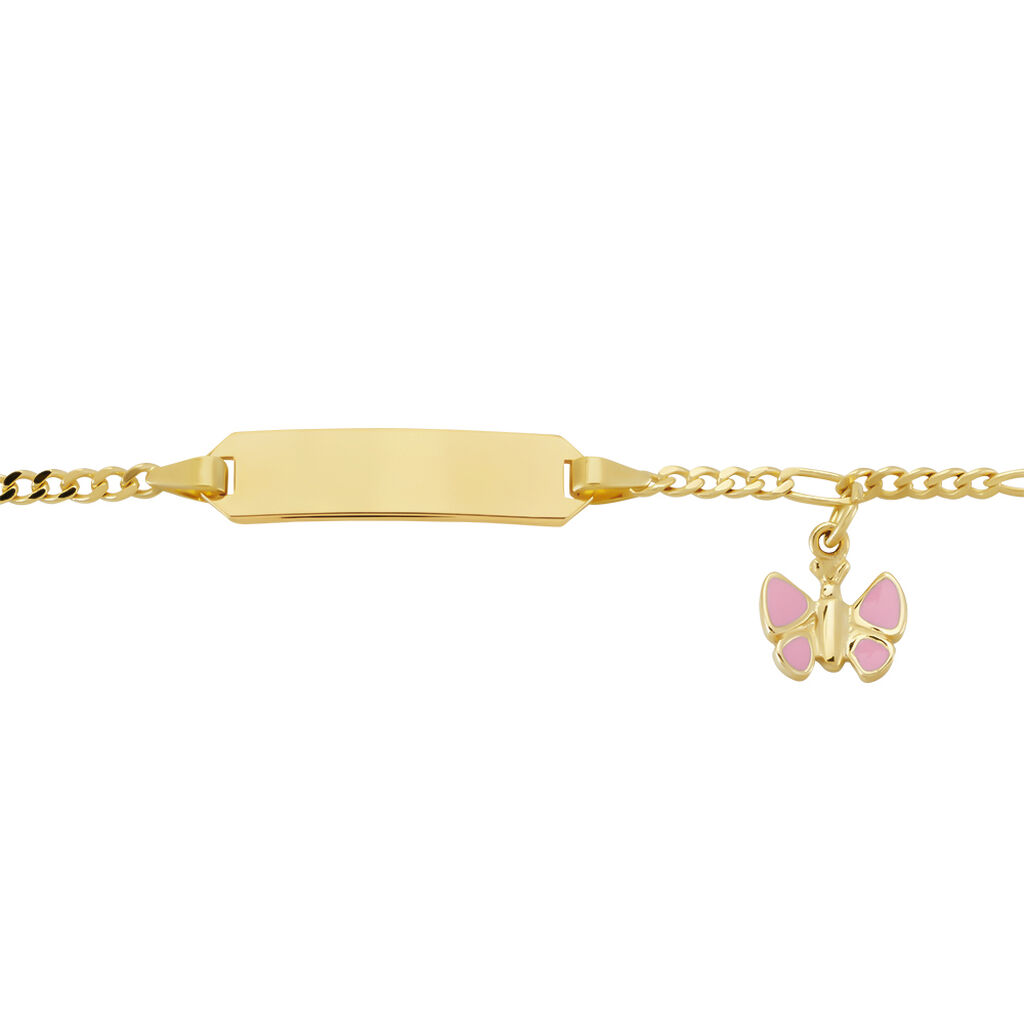  ID Armband Gold 375 Schmetterling Iri Schmetterling 1,90mm  - Armbänder  | OROVIVO