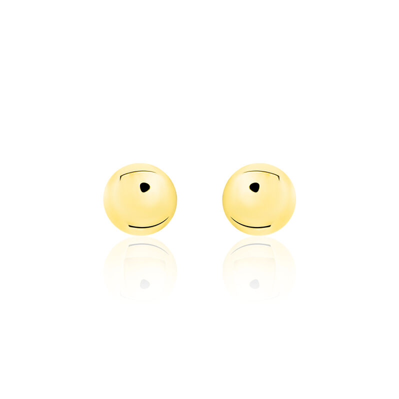 Boucles D'oreilles Puces Benedit Pastille Or Jaune - Spannringe Damen | OROVIVO
