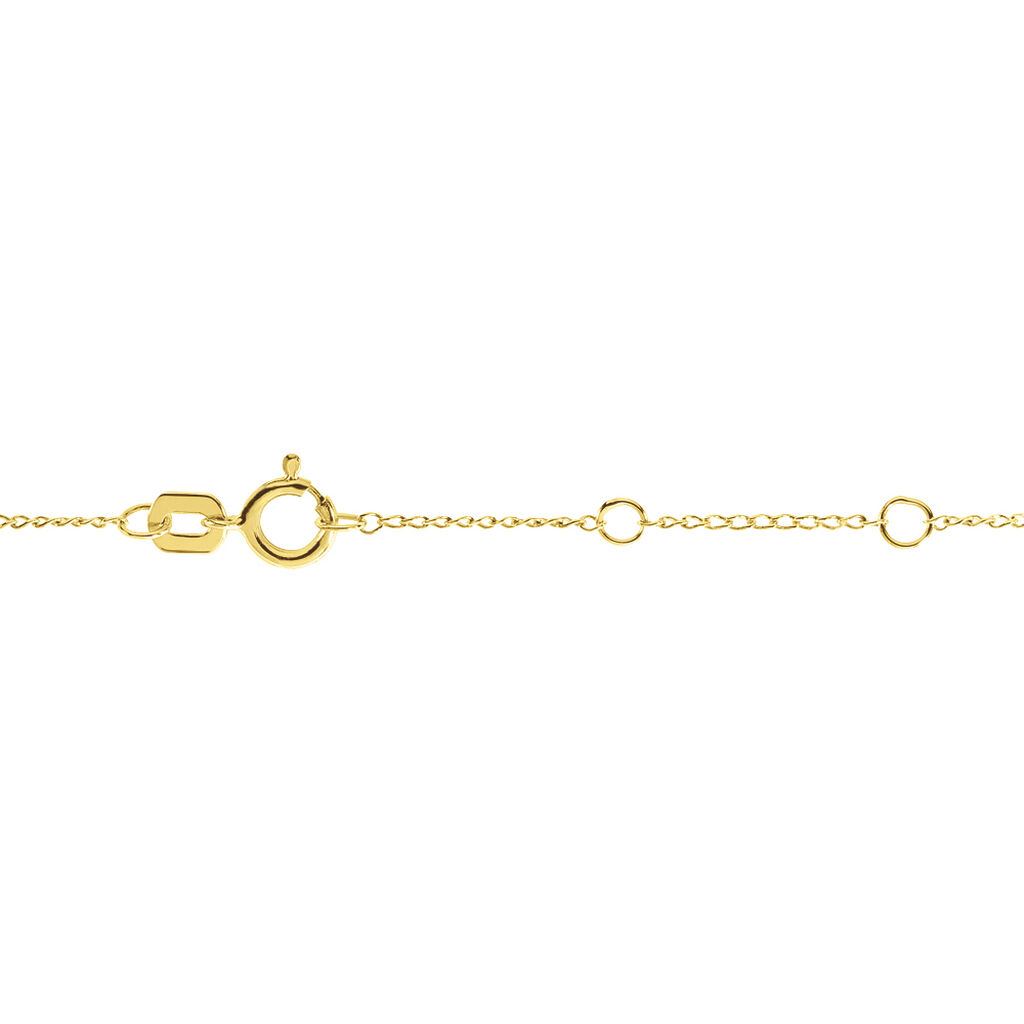 Bracelet Zoé Or Jaune Tressé Oxydes - Spannringe Damen | OROVIVO