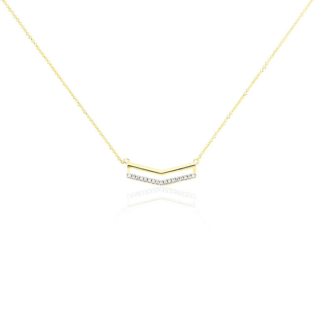 Collier Pauline Or Jaune 2 Rangs - Spannringe Damen | OROVIVO