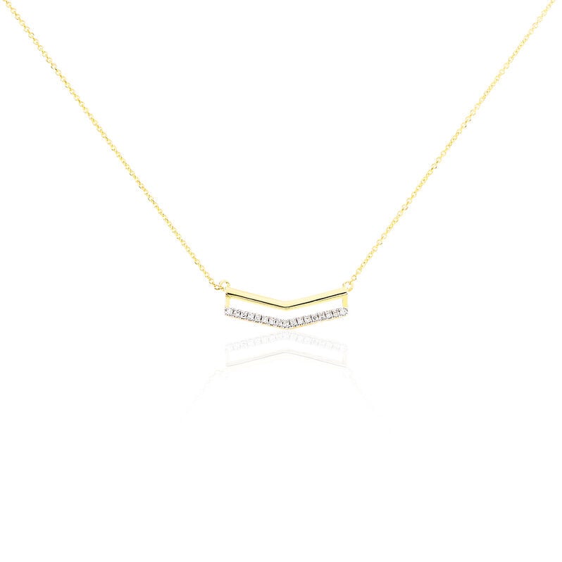 Collier Pauline Or Jaune 2 Rangs - Spannringe Damen | OROVIVO