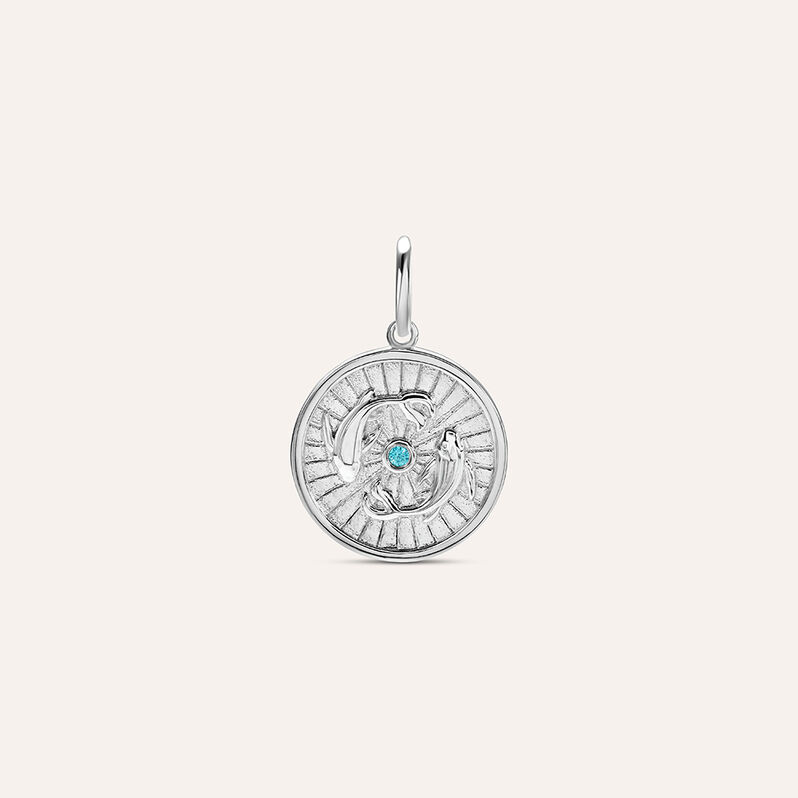Pendente Love Beats Argento Rodiato Cubic Zirconia - Spannringe Unisex | OROVIVO