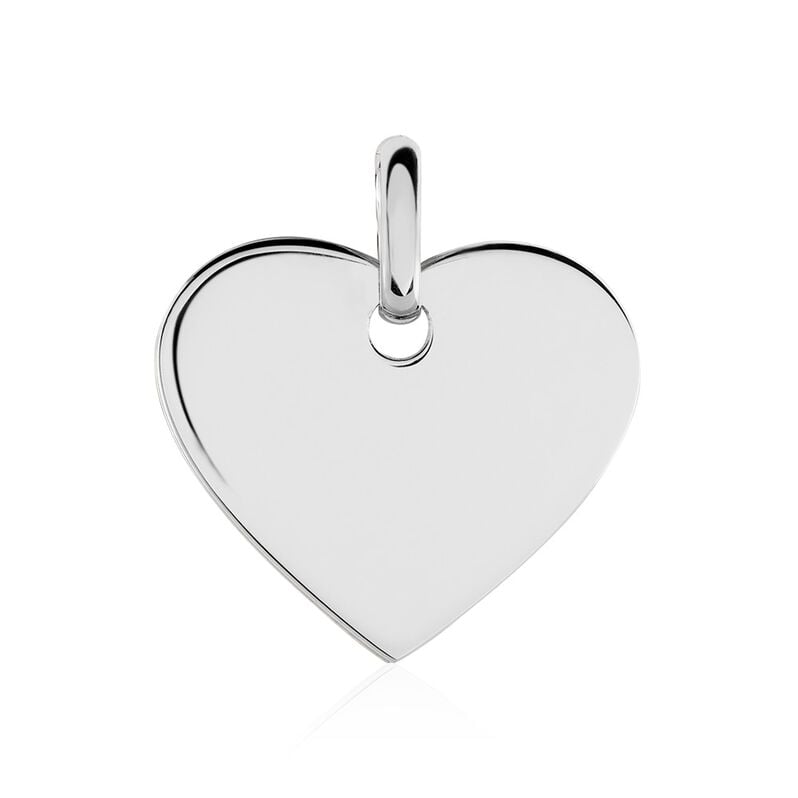 Aleria Gravur Damen Anh&auml;nger Silber 925 Herz - Anh&auml;nger mit Gravur Damen | OROVIVO