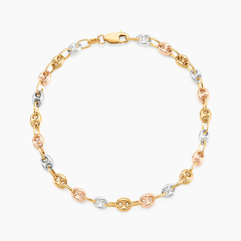 Bracelet Dami Or Tricolore - Spannringe Herren | OROVIVO