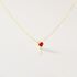 ELISABETH Damen Kette Gold 585 (14 Karat) Rubin Rot 0,33 ct