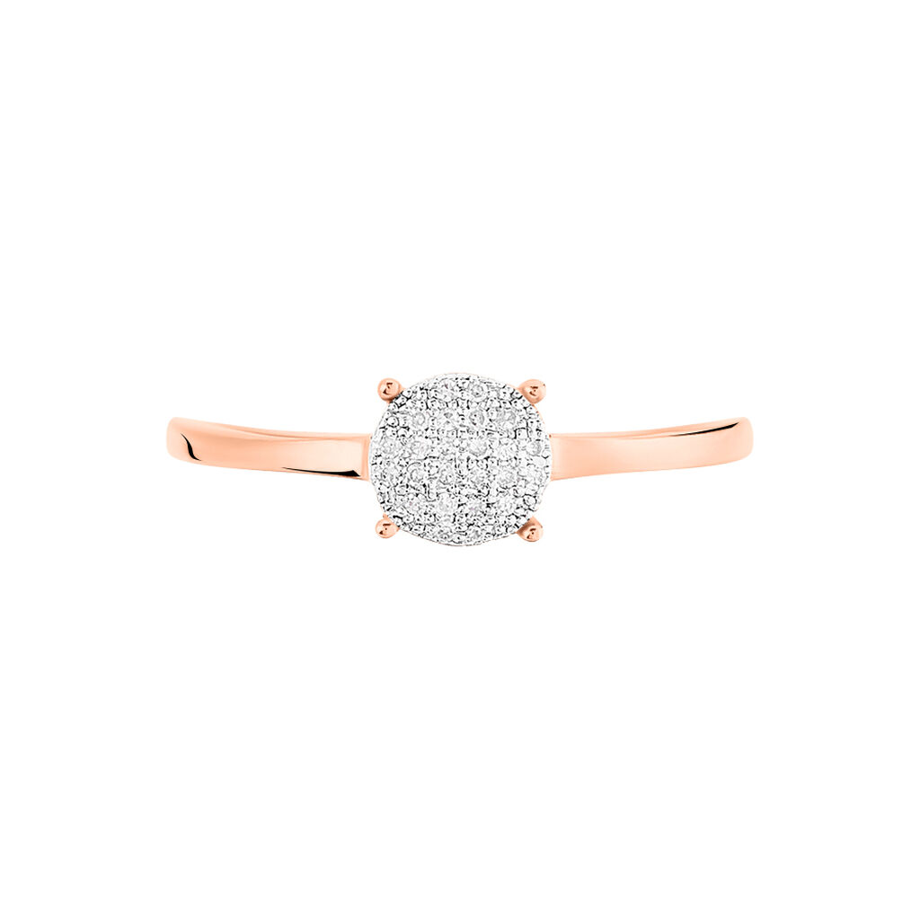 Bague Princesse Or Rose Diamant - Spannringe Damen | OROVIVO